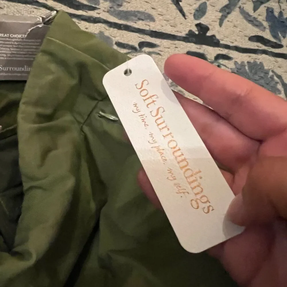 NWT Soft Surroundings‎ PXS green pants